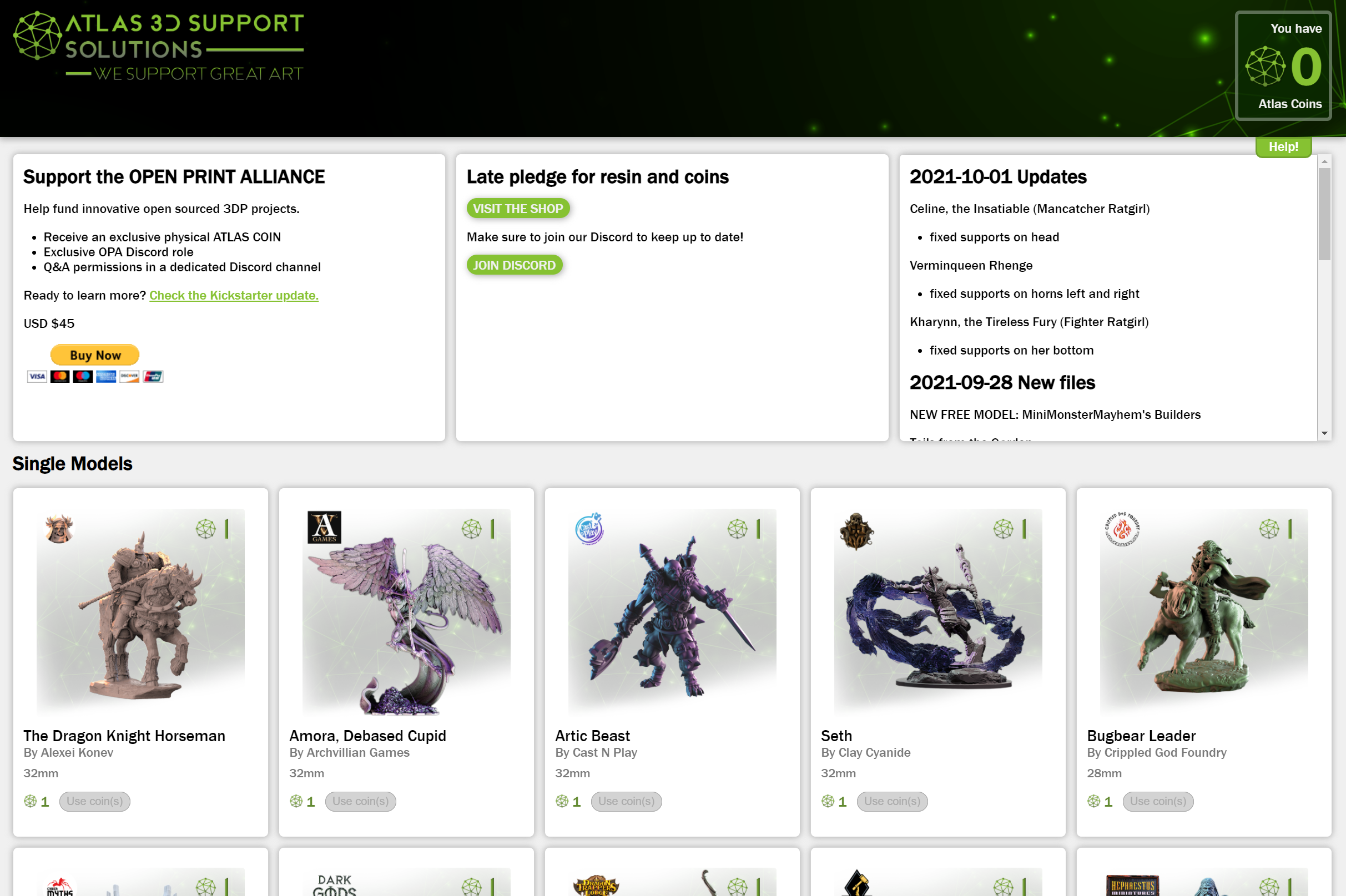 Kickstarter Digital Fulfilment Store screenshot